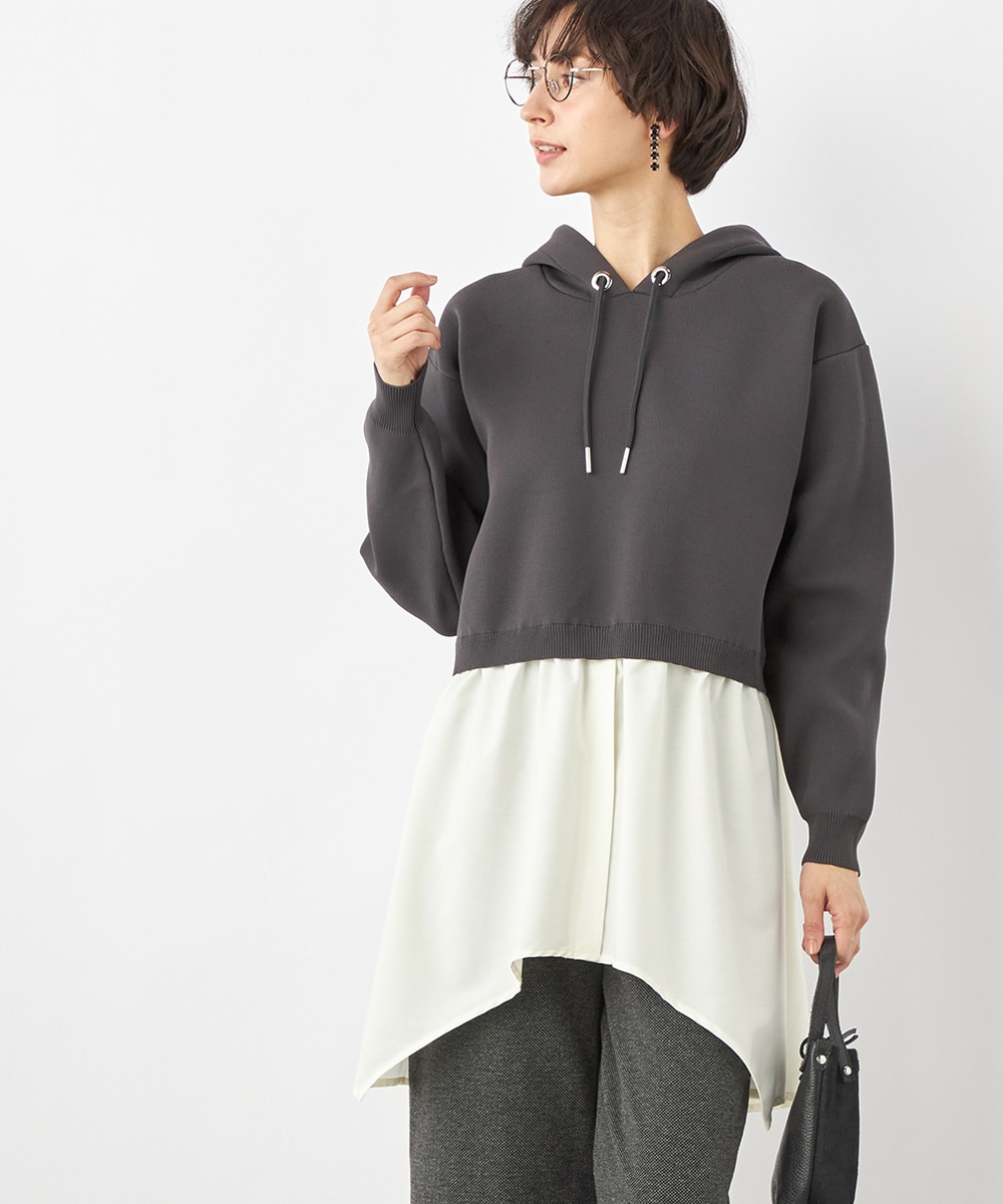 ドッキングパーカーチュニック