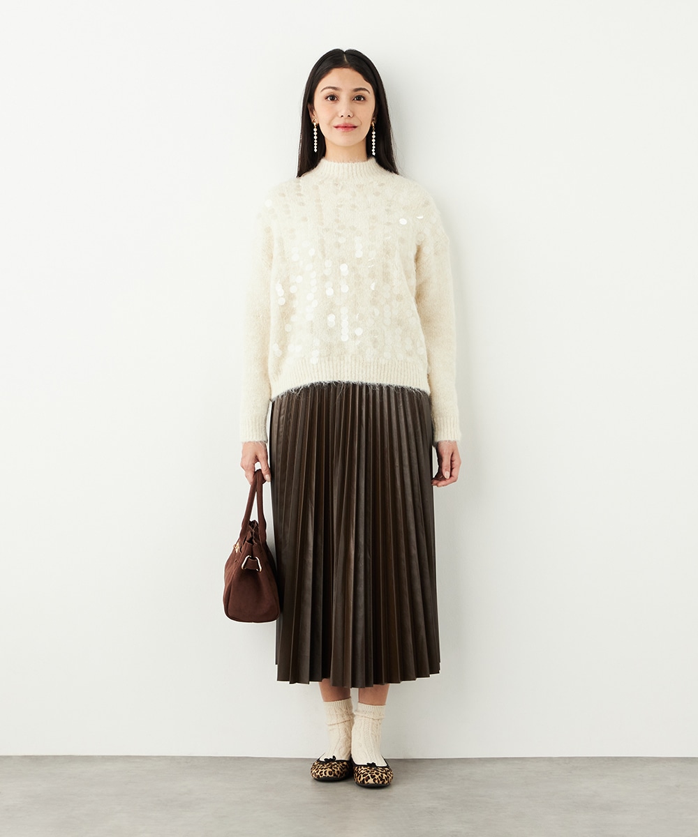 スパンコールニット