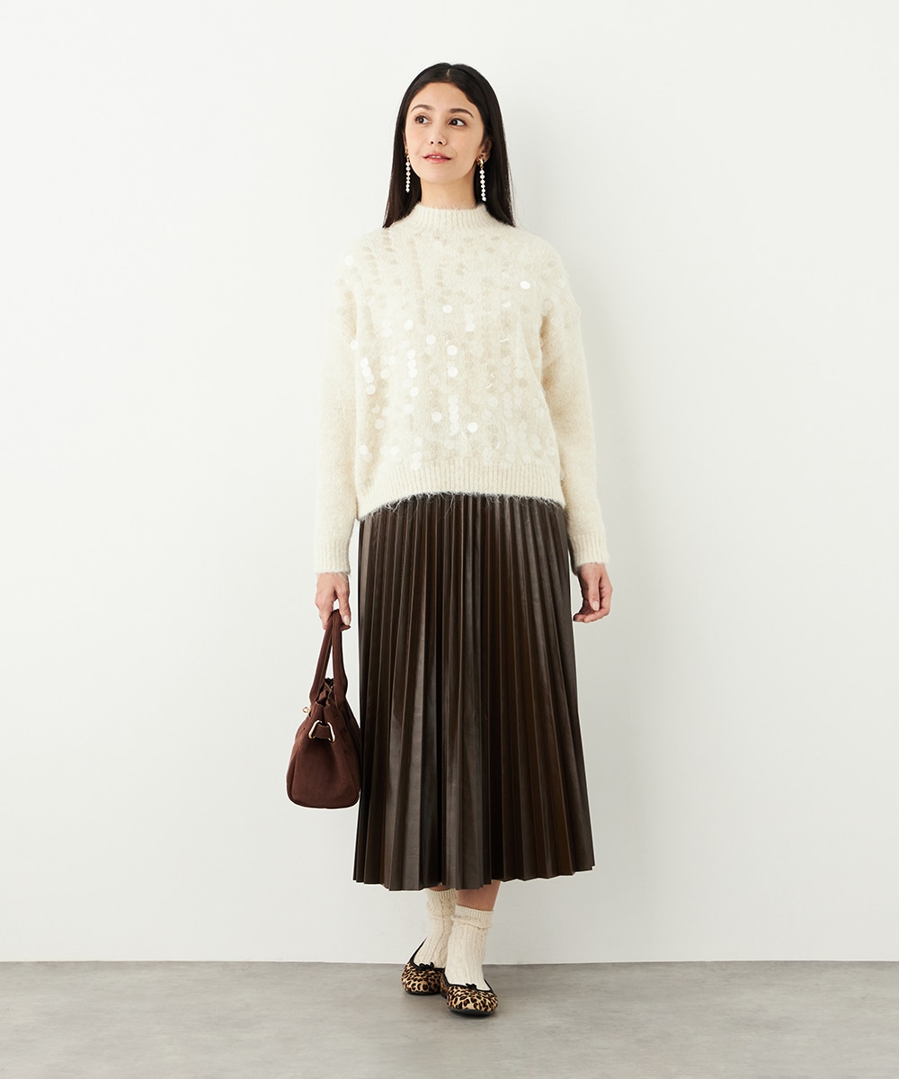 スパンコールニット