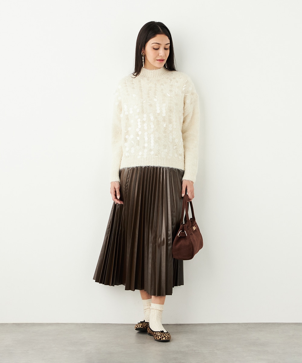 スパンコールニット