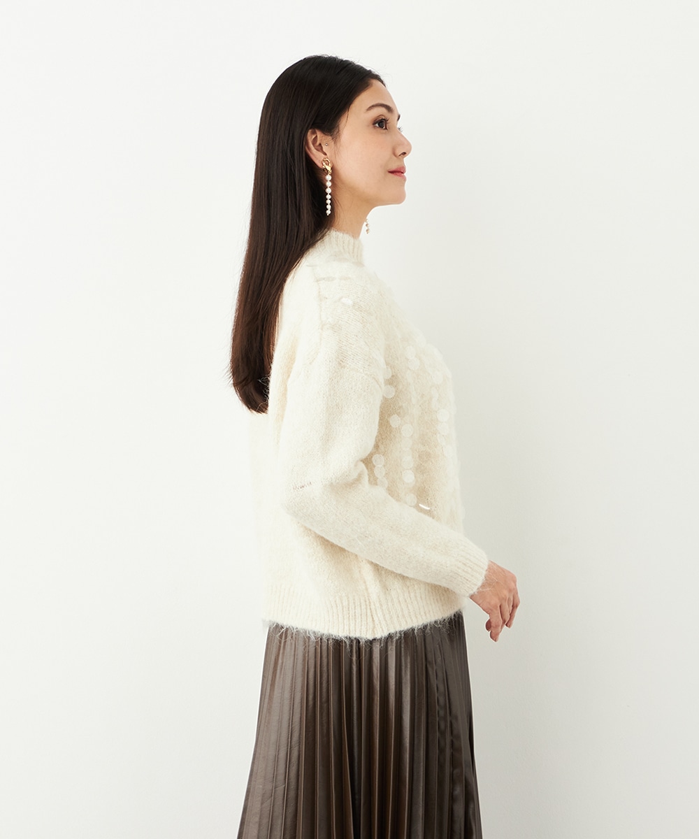 スパンコールニット