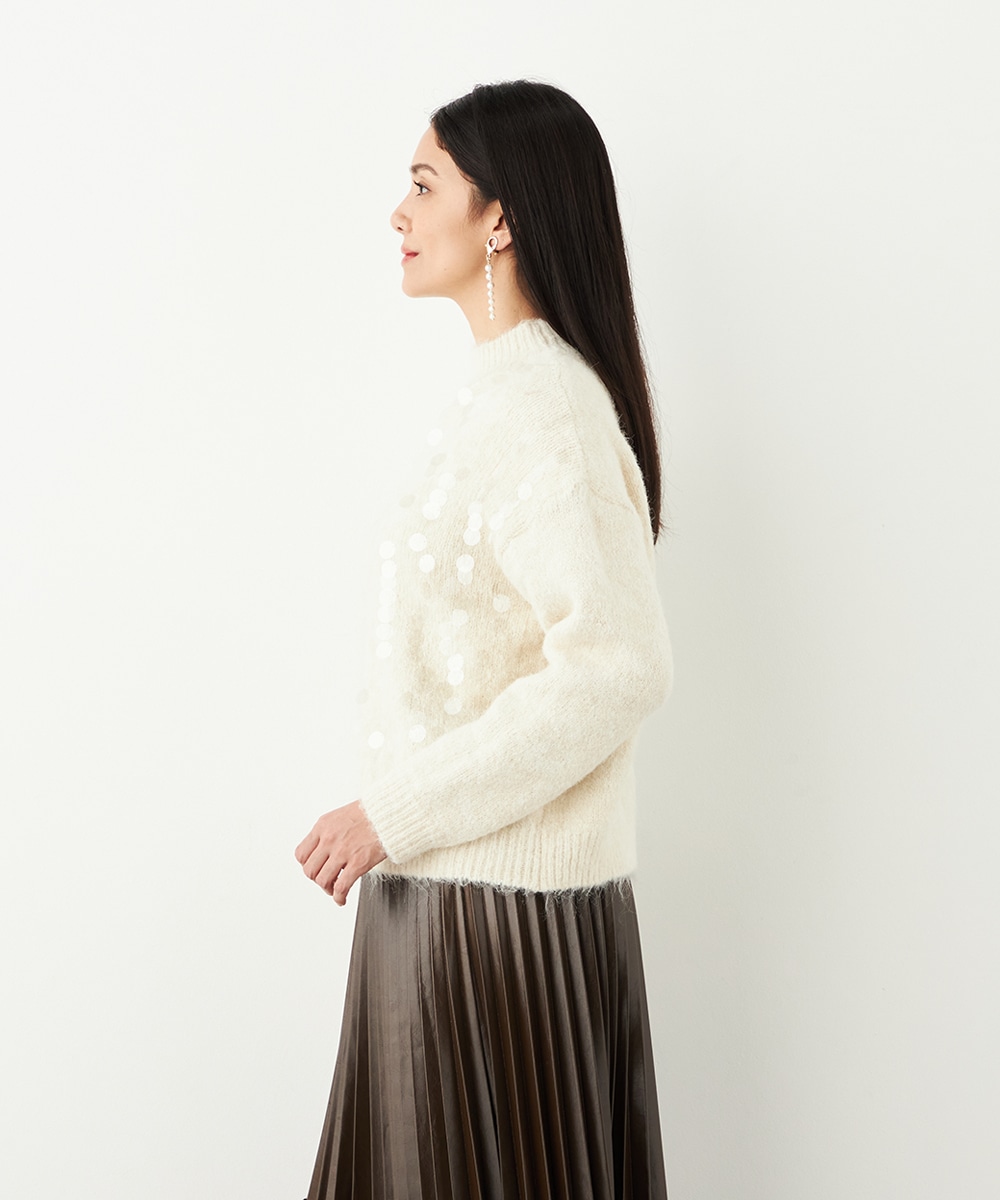 スパンコールニット