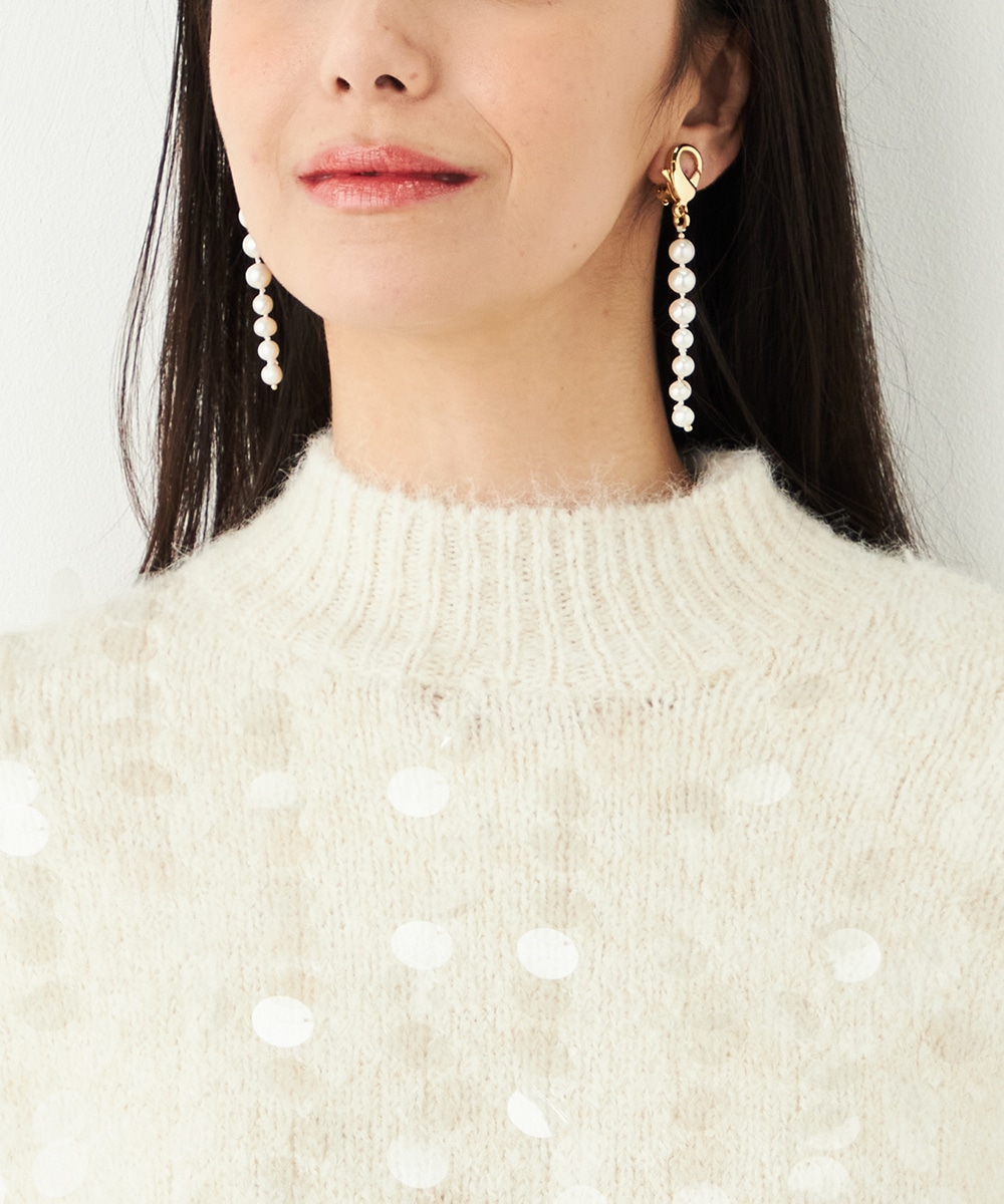 スパンコールニット