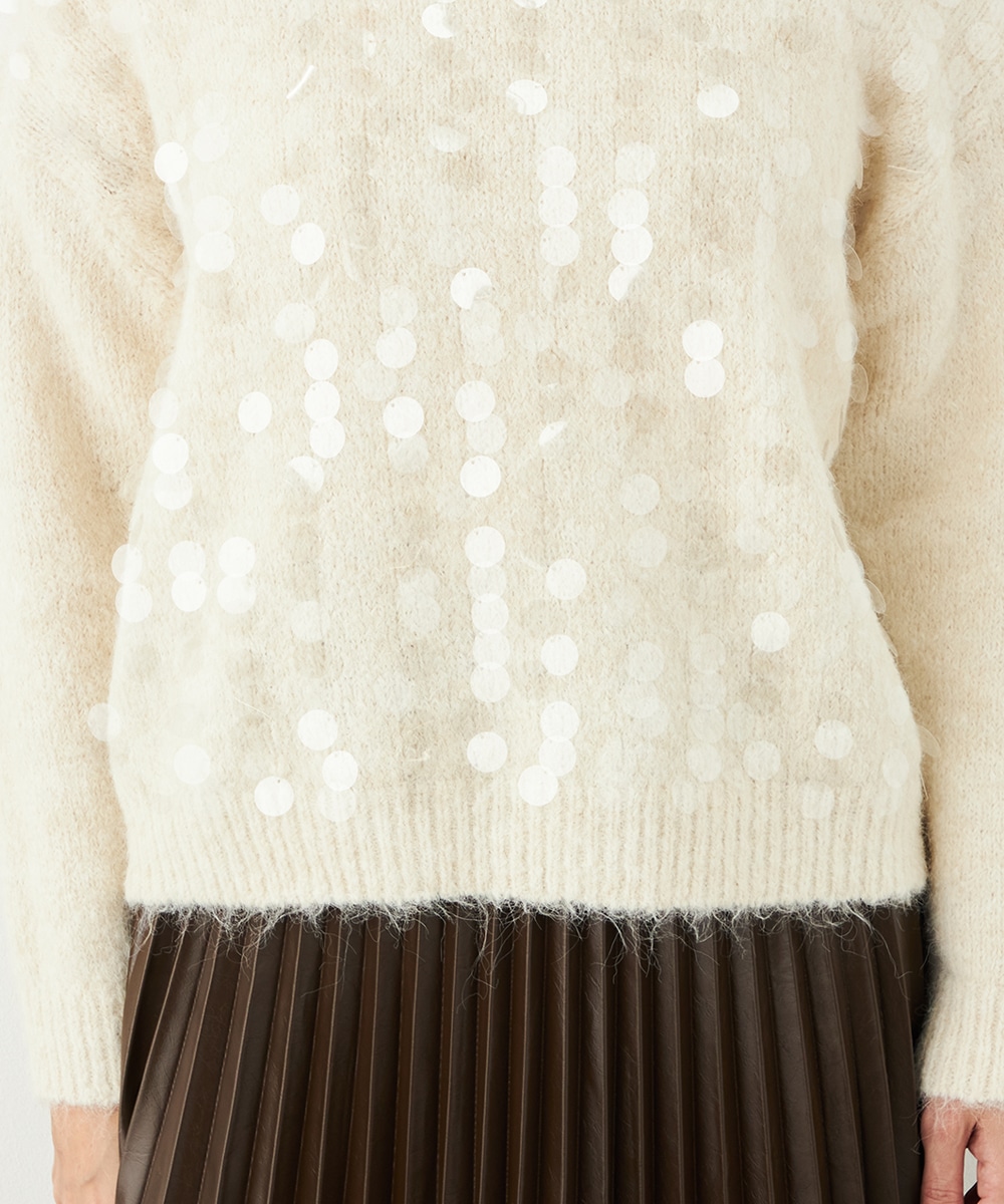 スパンコールニット