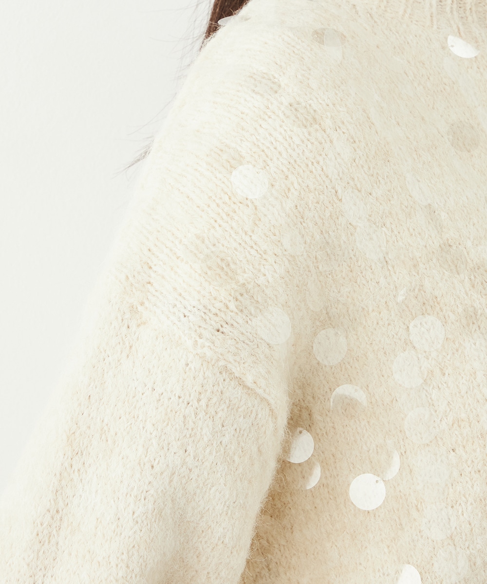 スパンコールニット