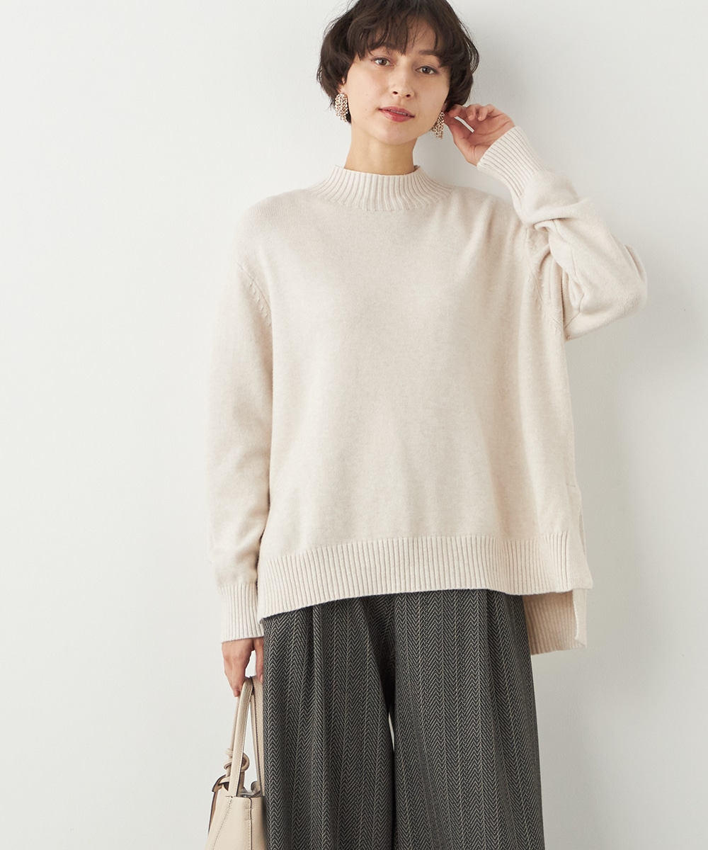 ハイネックニットチュニック