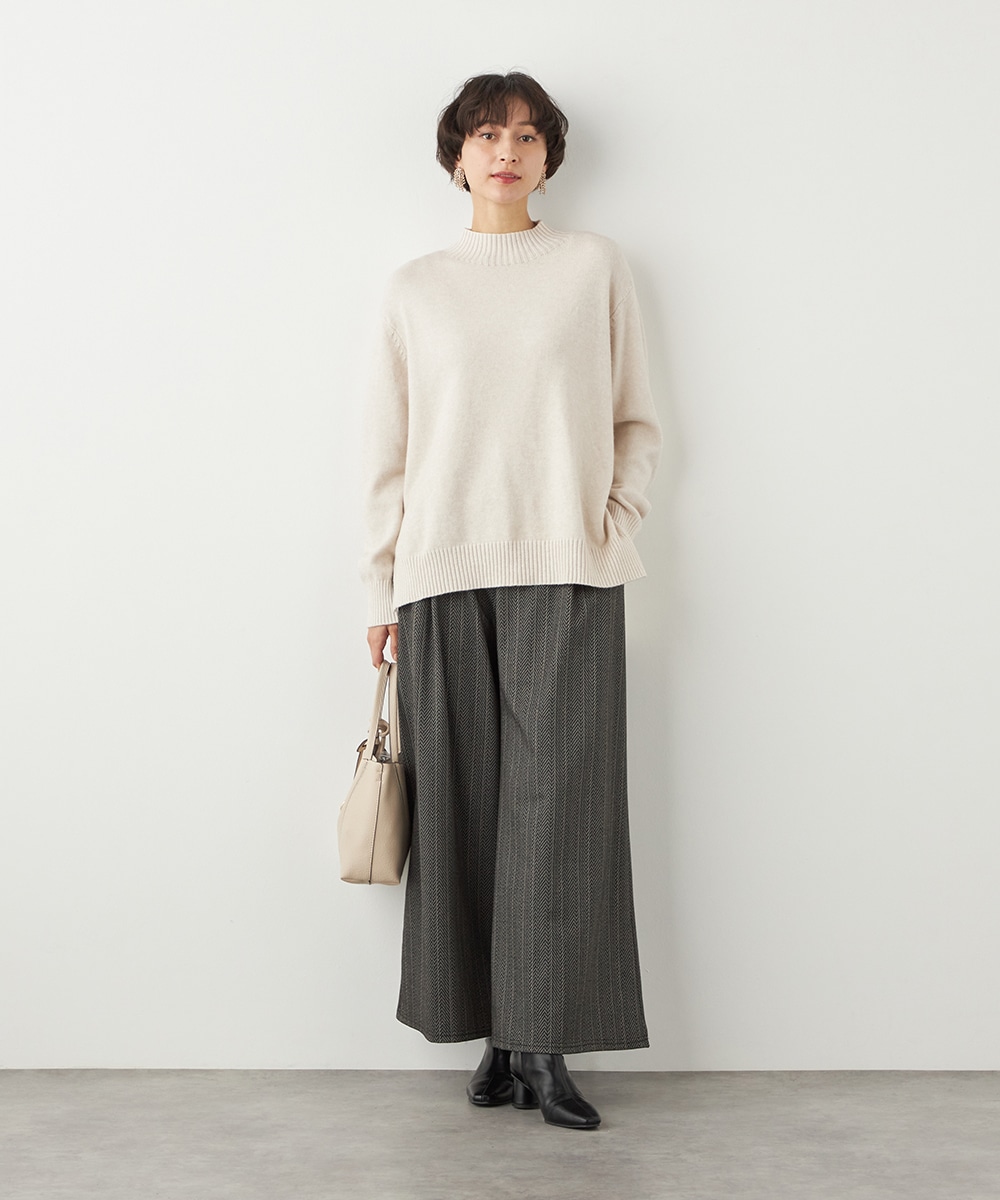 ハイネックニットチュニック