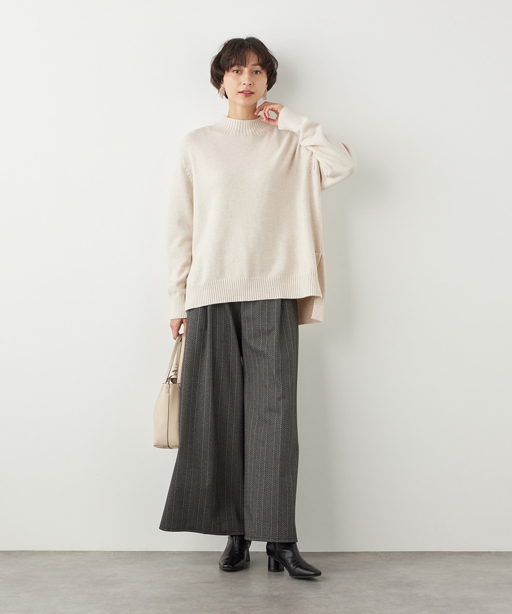 ハイネックニットチュニック
