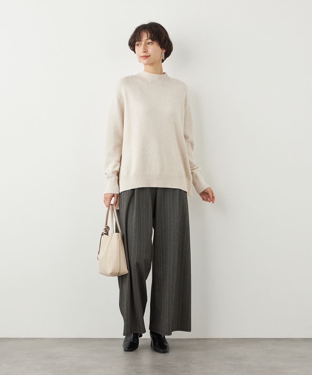 ハイネックニットチュニック