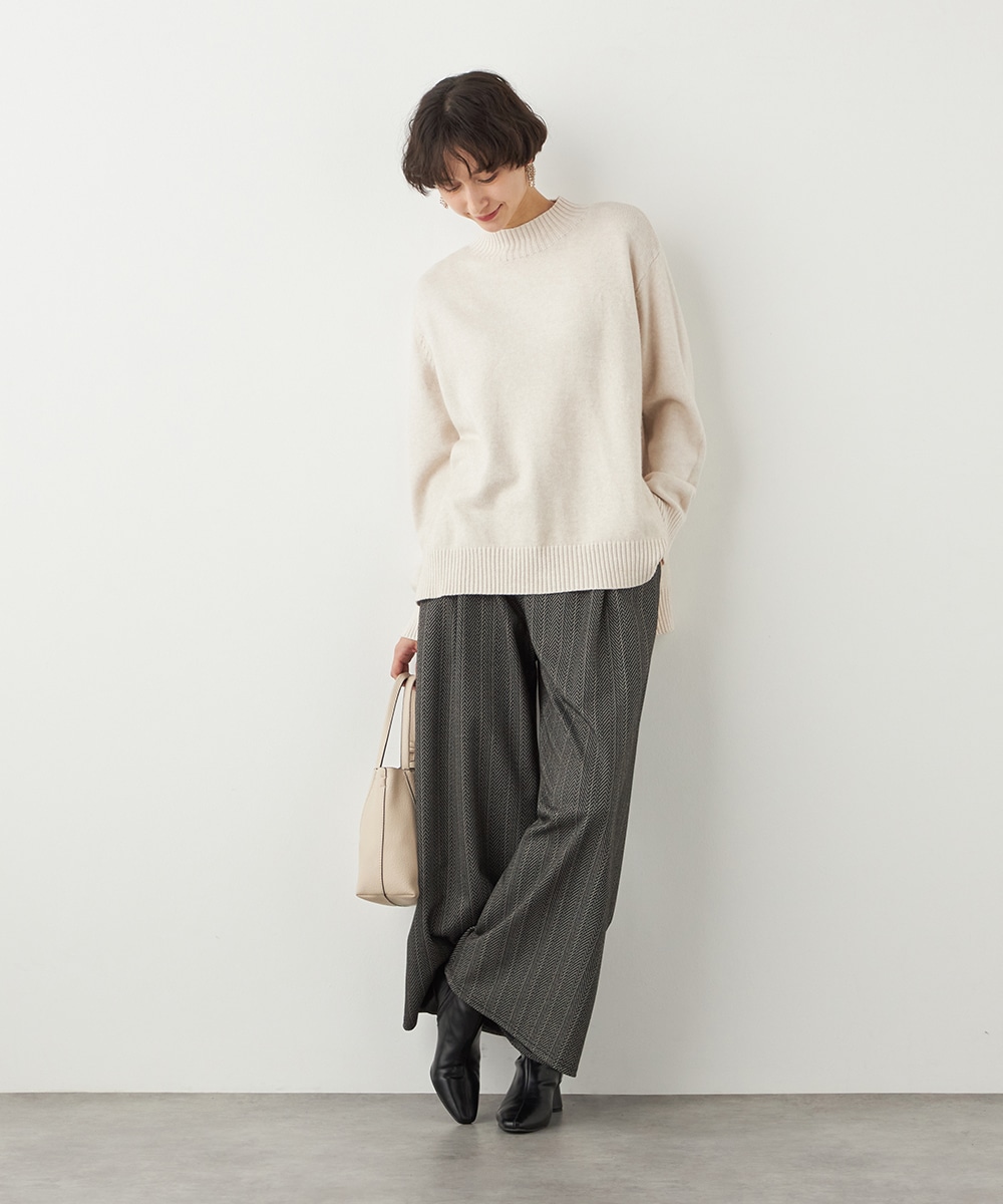 ハイネックニットチュニック