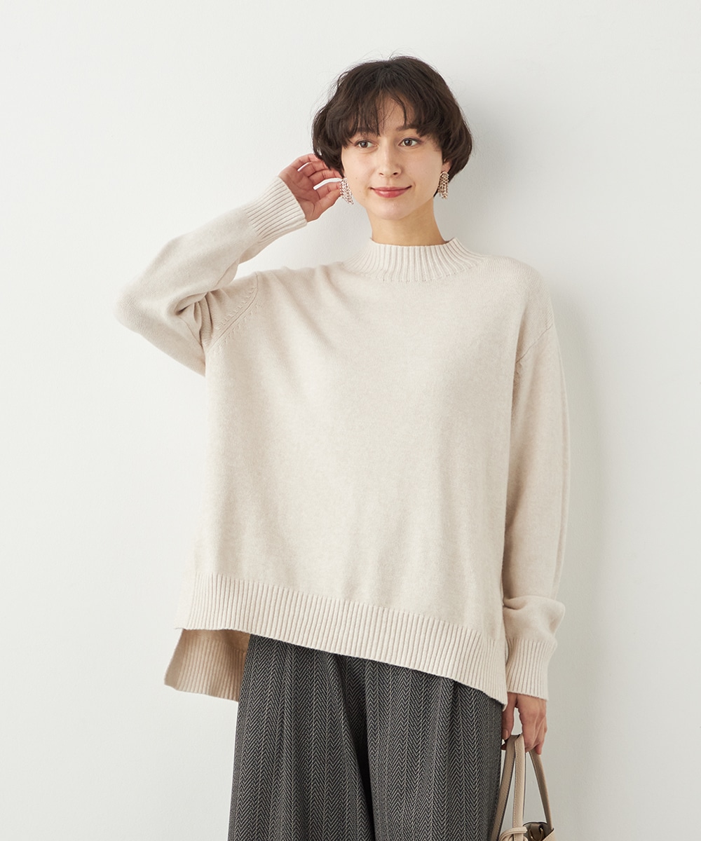 ハイネックニットチュニック