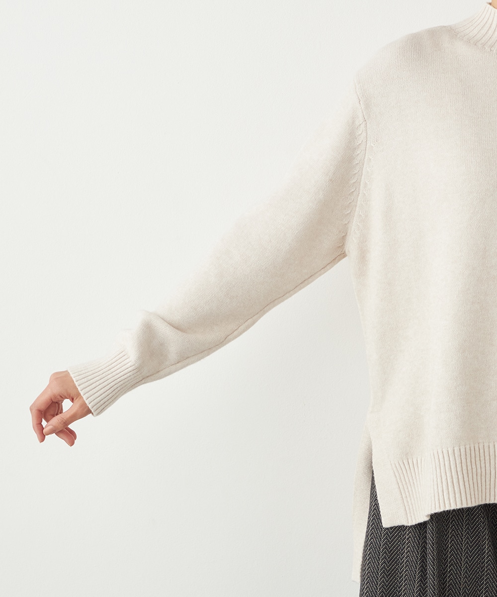 ハイネックニットチュニック