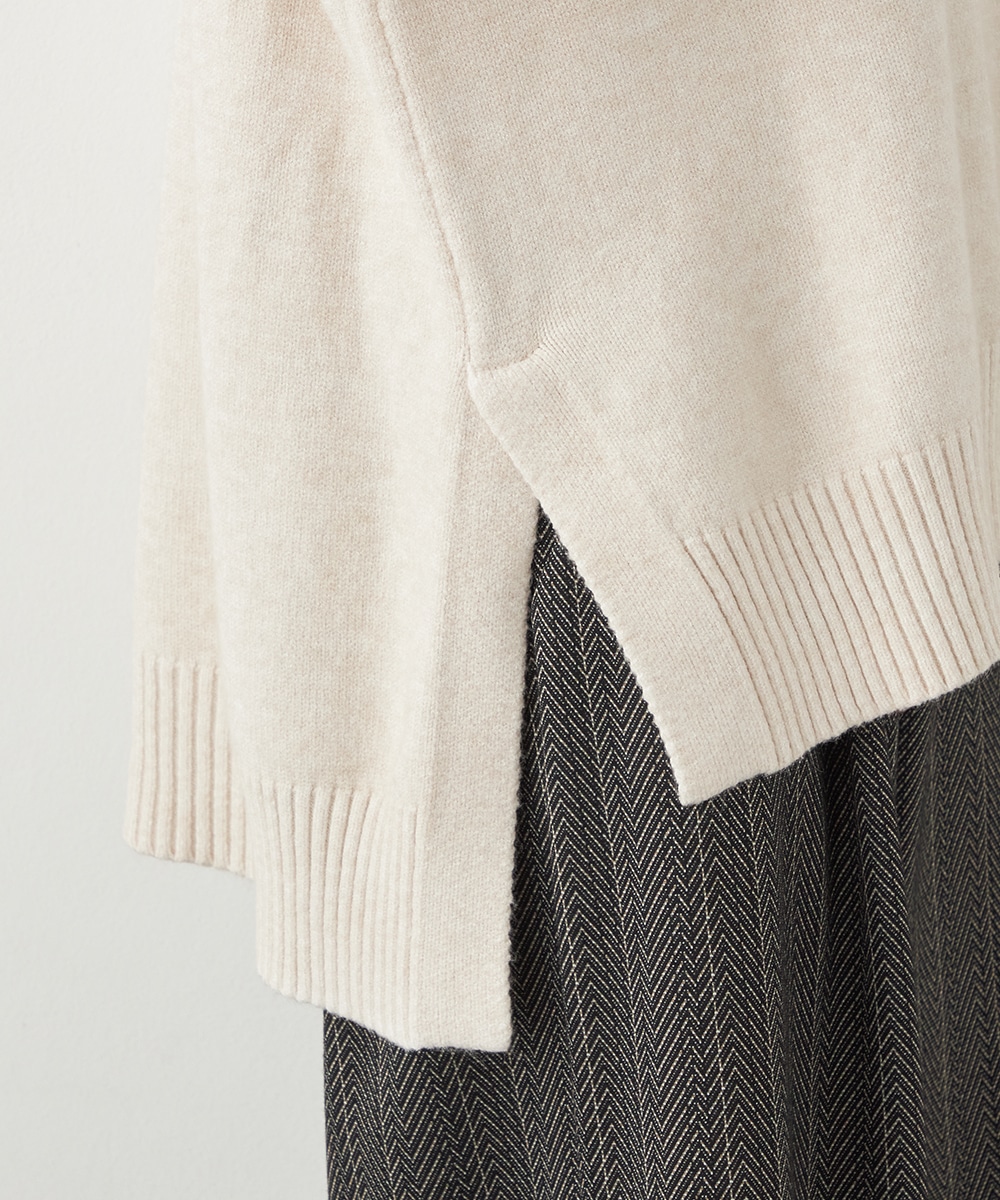 ハイネックニットチュニック