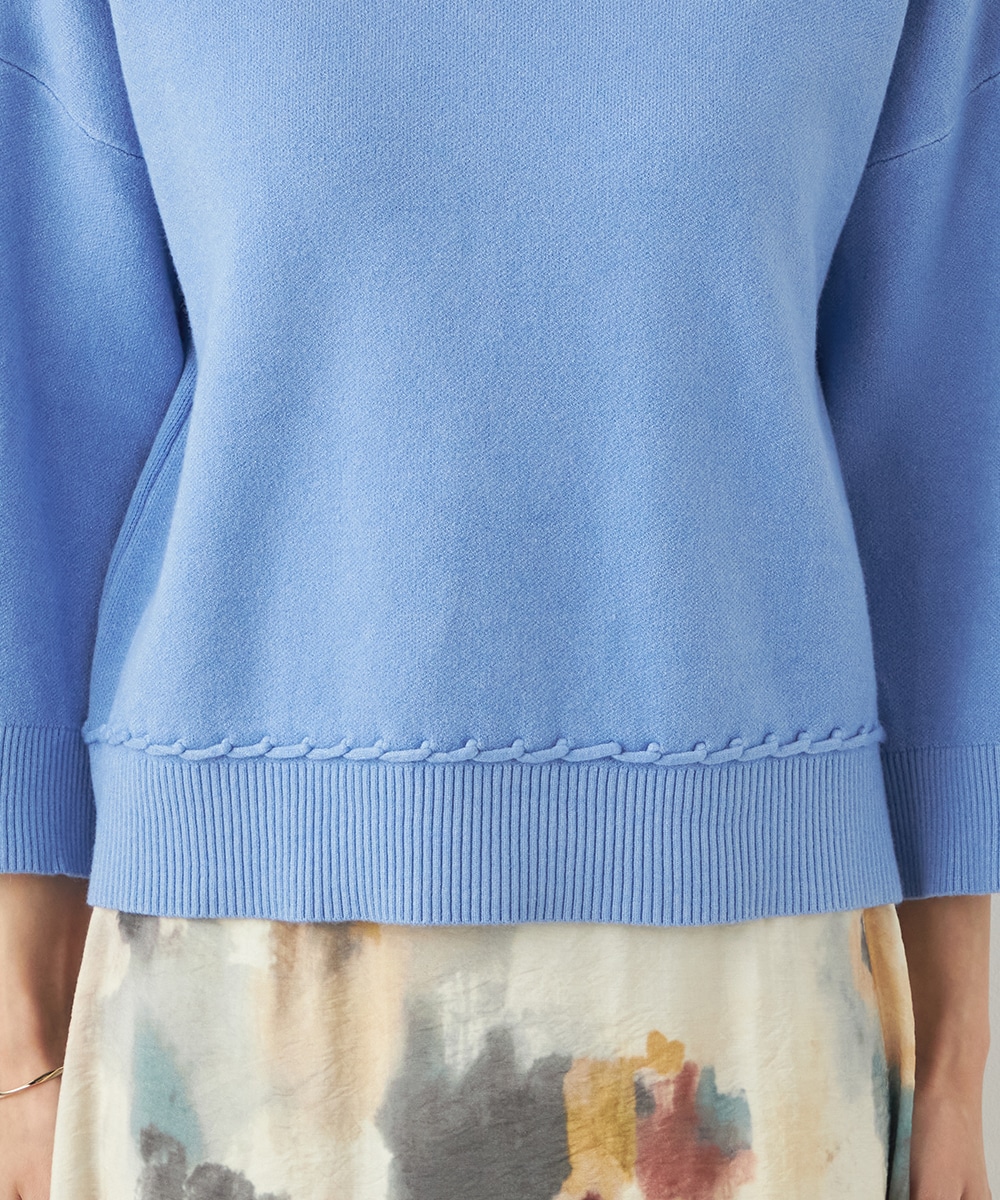 デザインハイネックニット