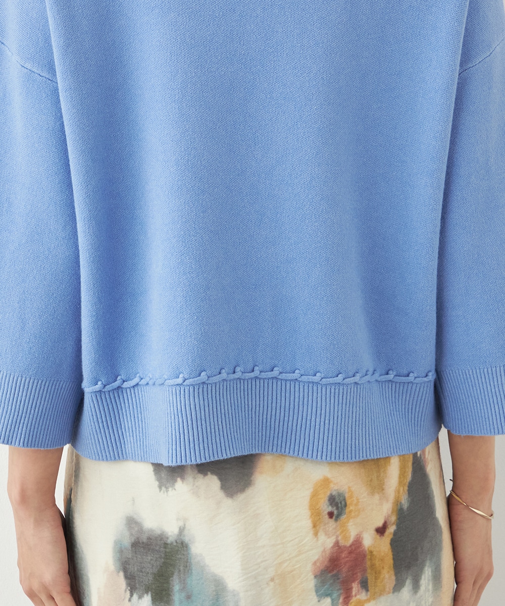 デザインハイネックニット