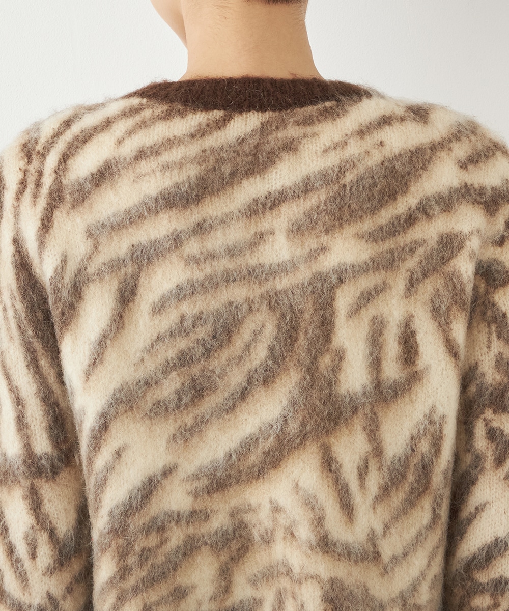 ビジュー釦ニットカーディガン