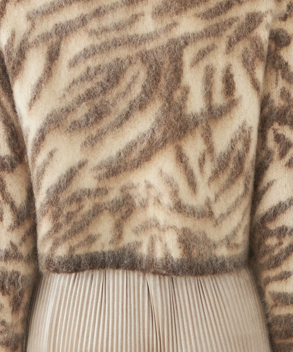 ビジュー釦ニットカーディガン