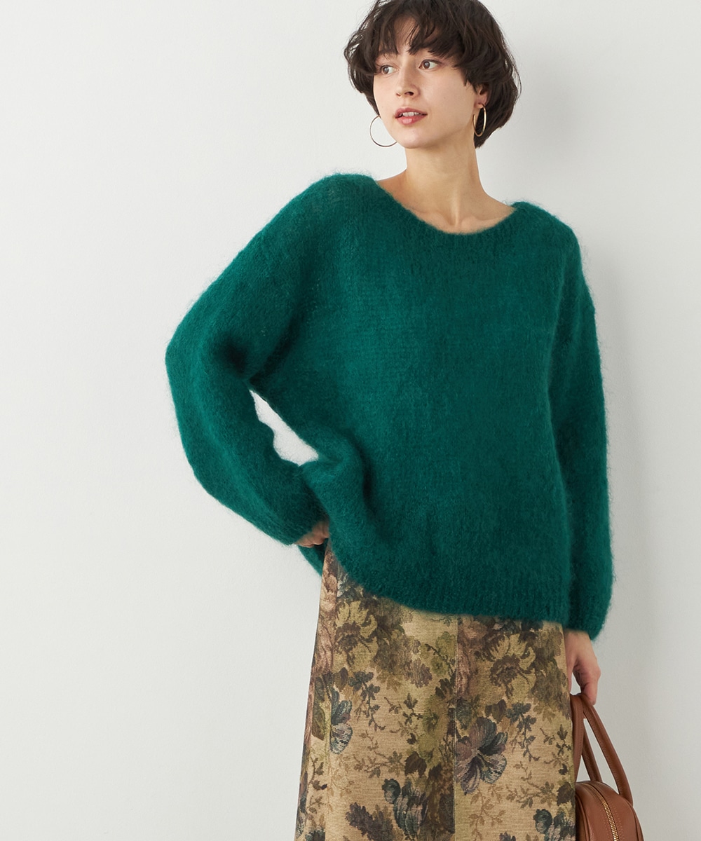 モヘアルーズニット