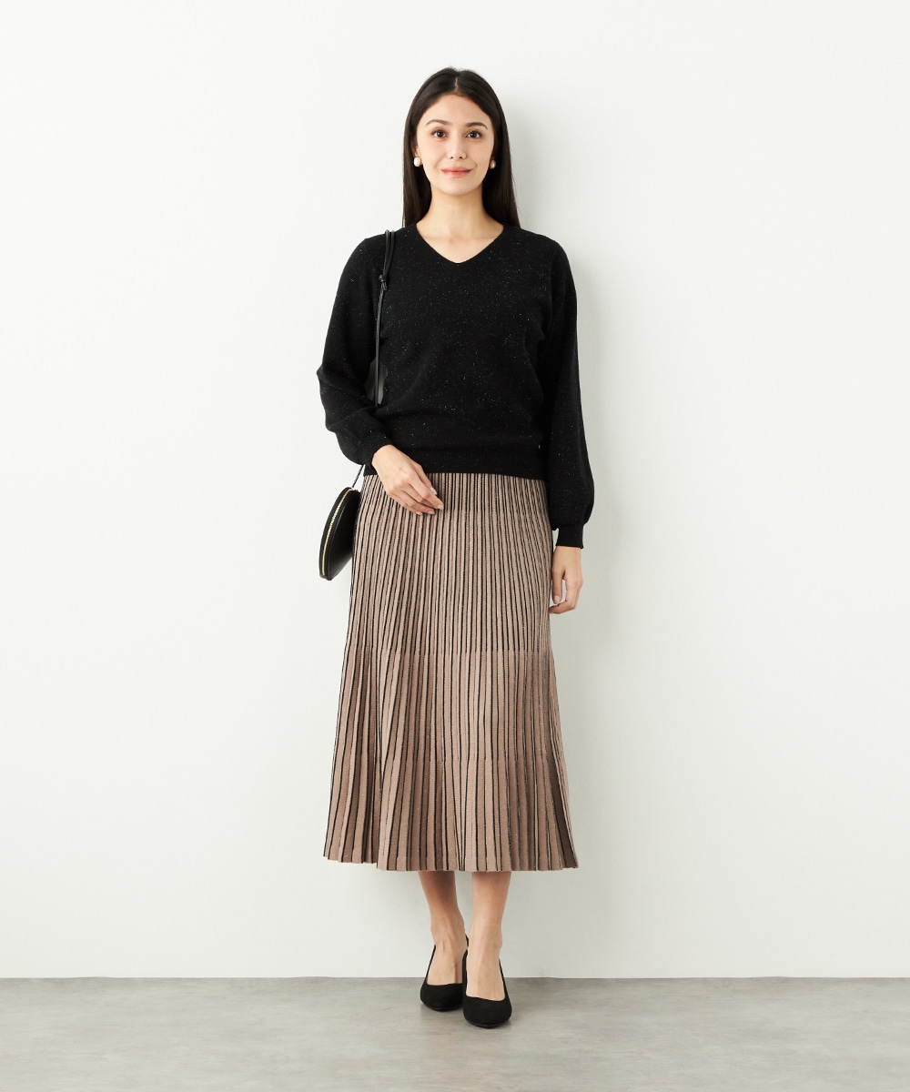 アンジェリーナVネックニット