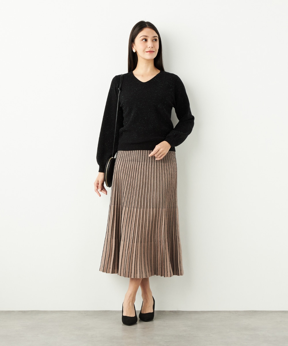 アンジェリーナVネックニット