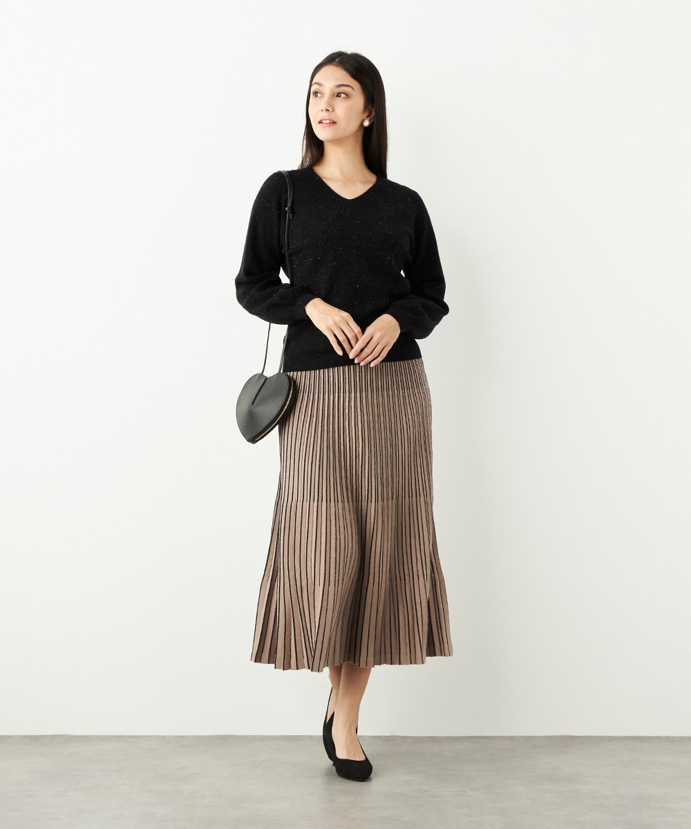 アンジェリーナVネックニット