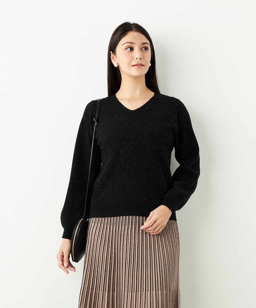 アンジェリーナVネックニット