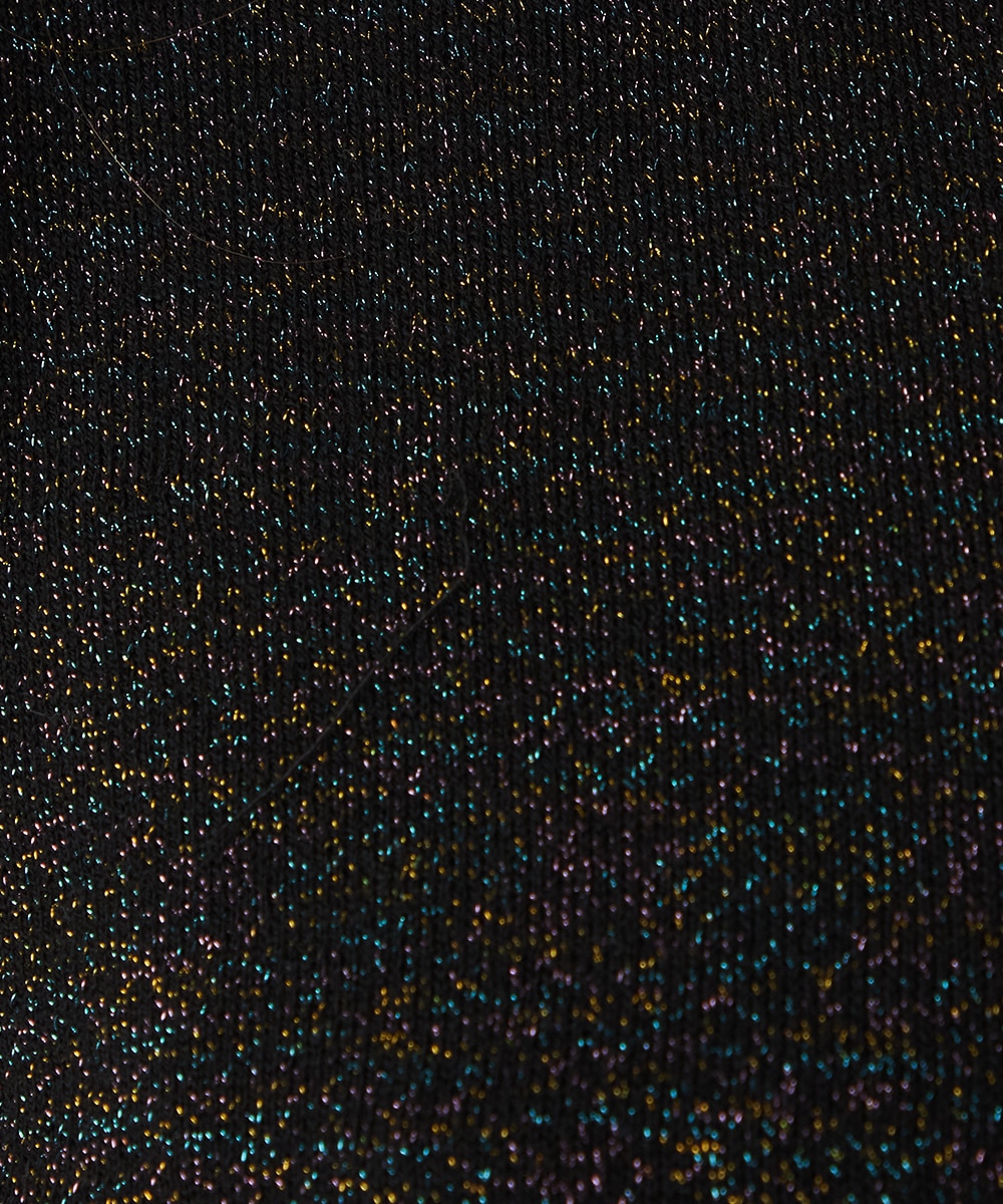 クルーネックラメカーディガン