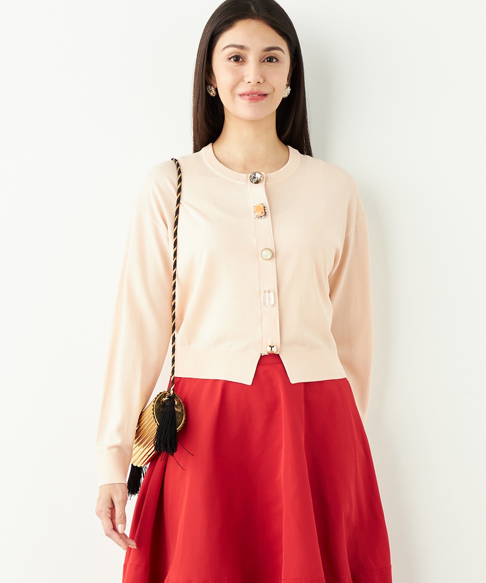  armoire capriceのビジューカーディガン