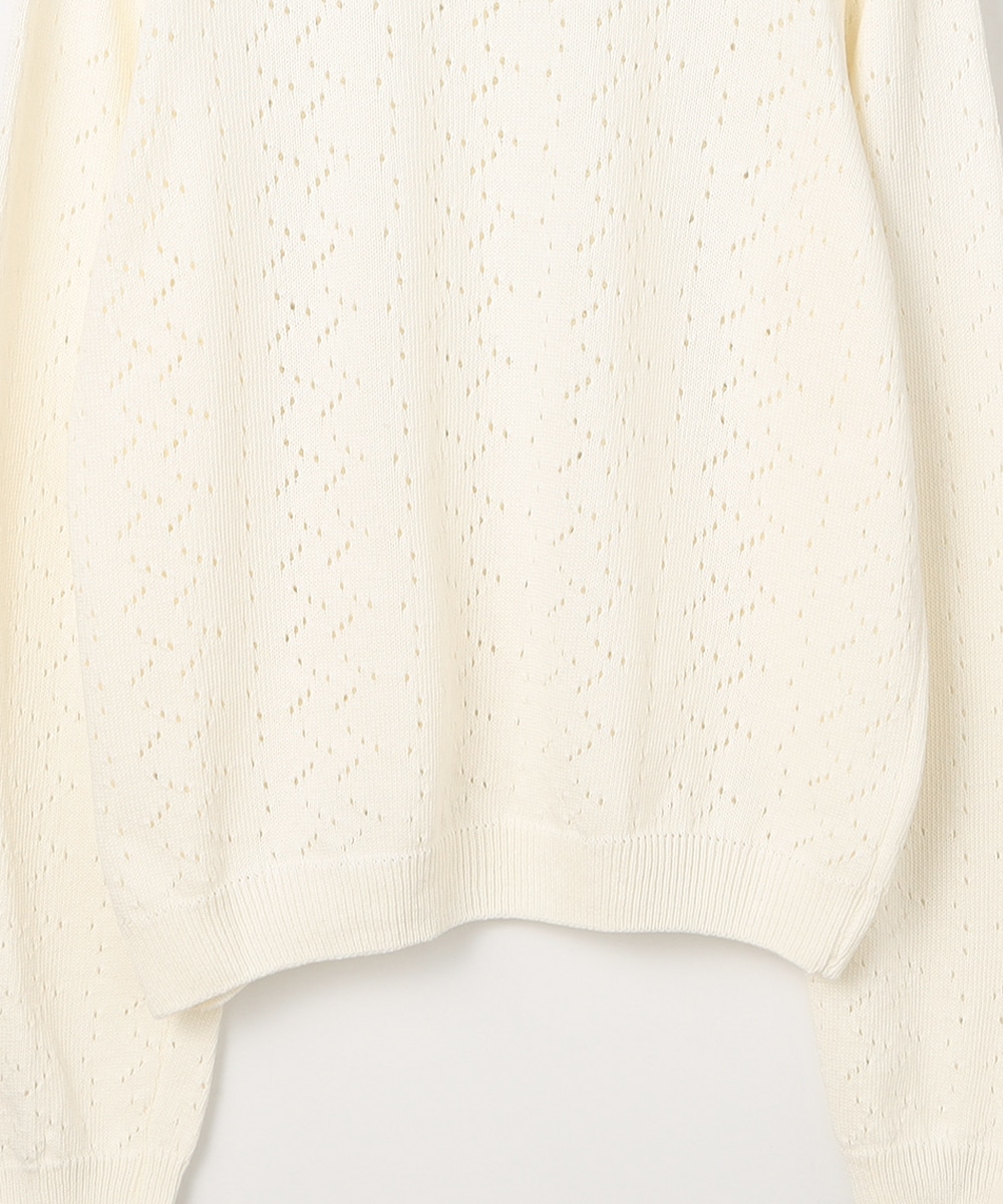 変わり編みコンパクトカーディガン