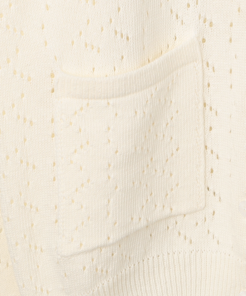 変わり編みコンパクトカーディガン