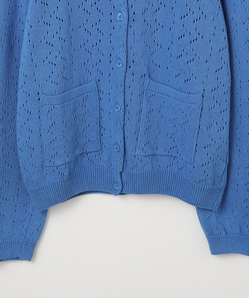 変わり編みコンパクトカーディガン