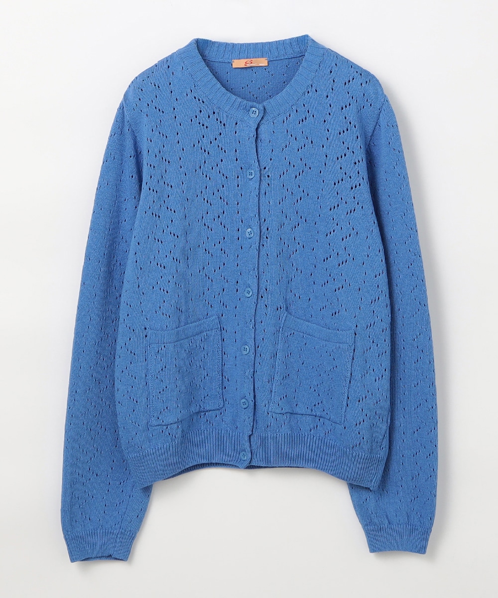 変わり編みコンパクトカーディガン