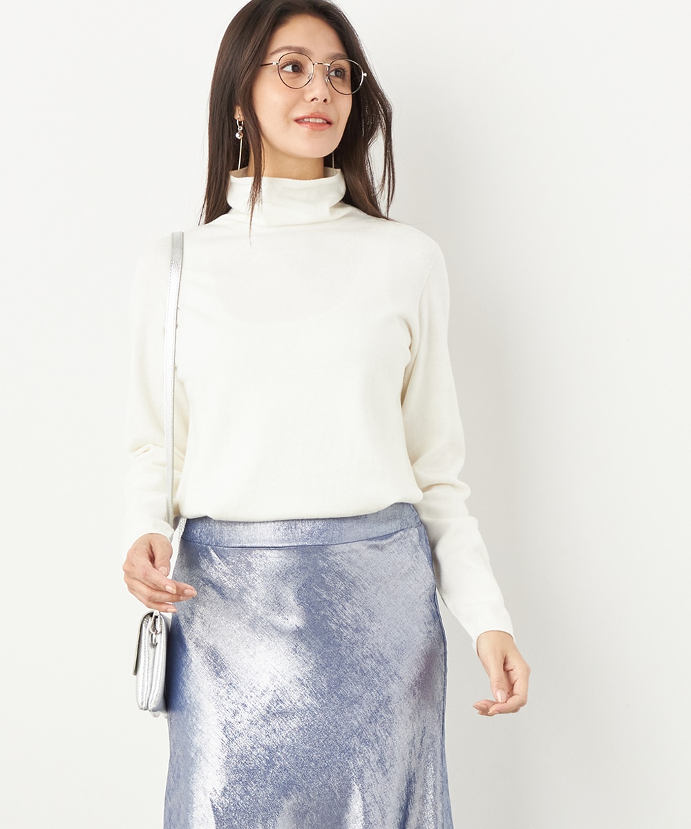 カシミヤコットンホールガーメントタートル