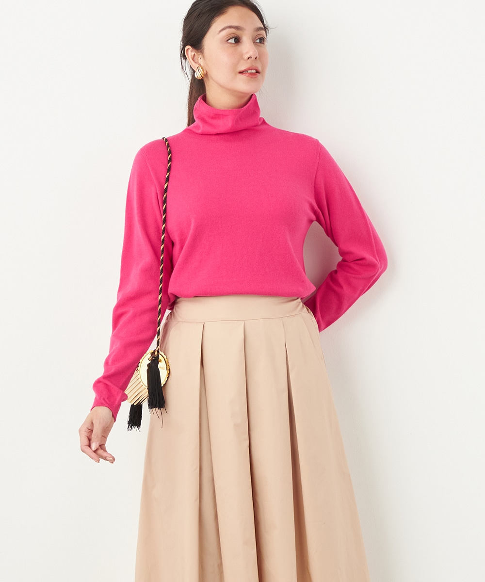 カシミヤコットンホールガーメントタートル