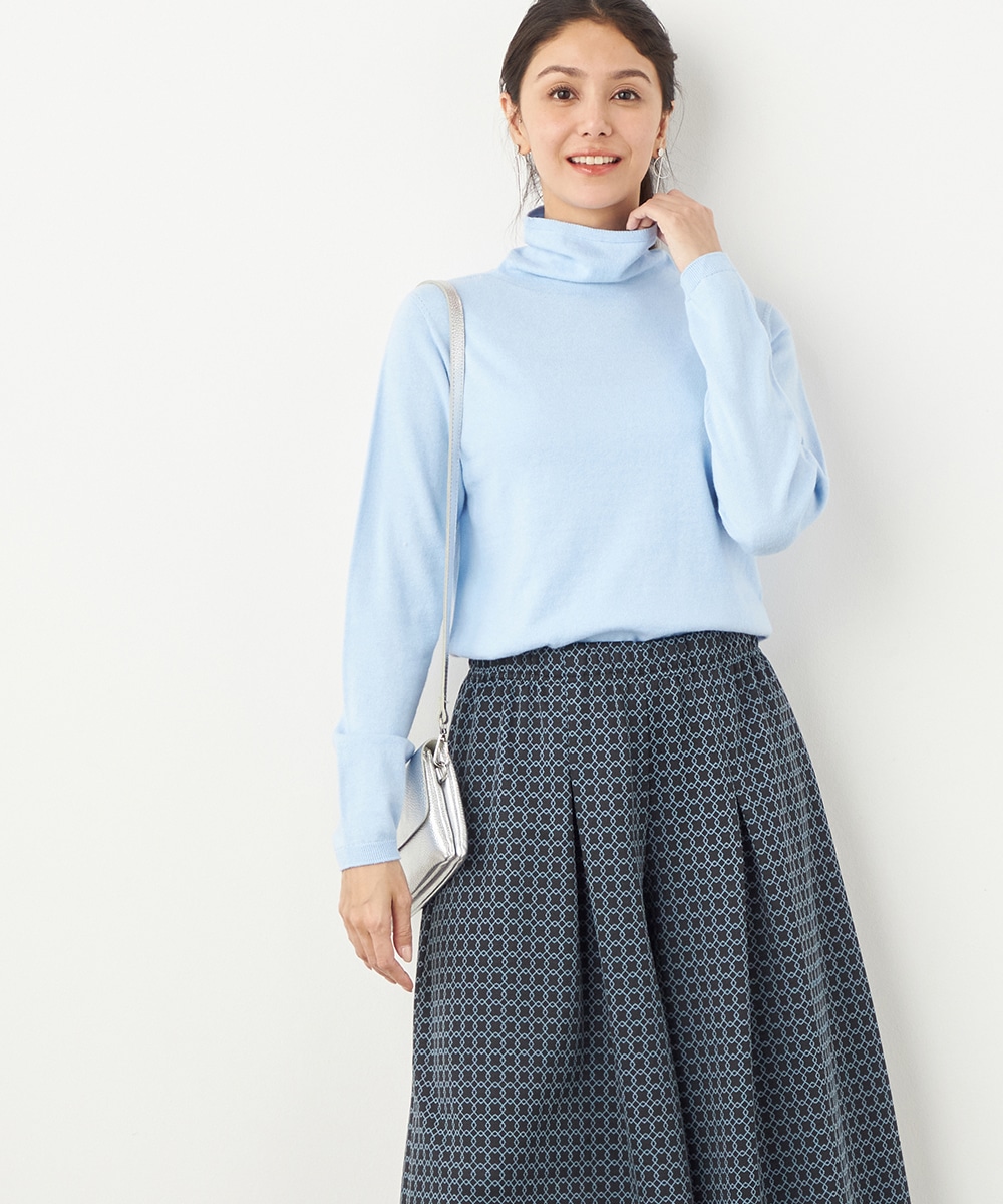 カシミヤコットンホールガーメントタートル