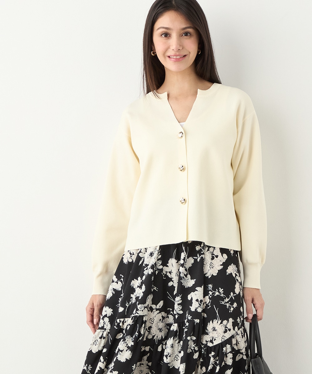 メタルボタンカーディガン