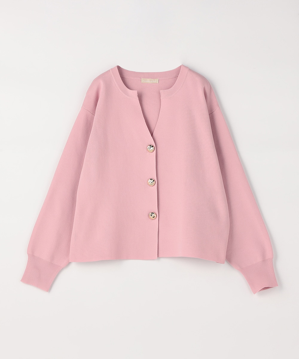 メタルボタンカーディガン