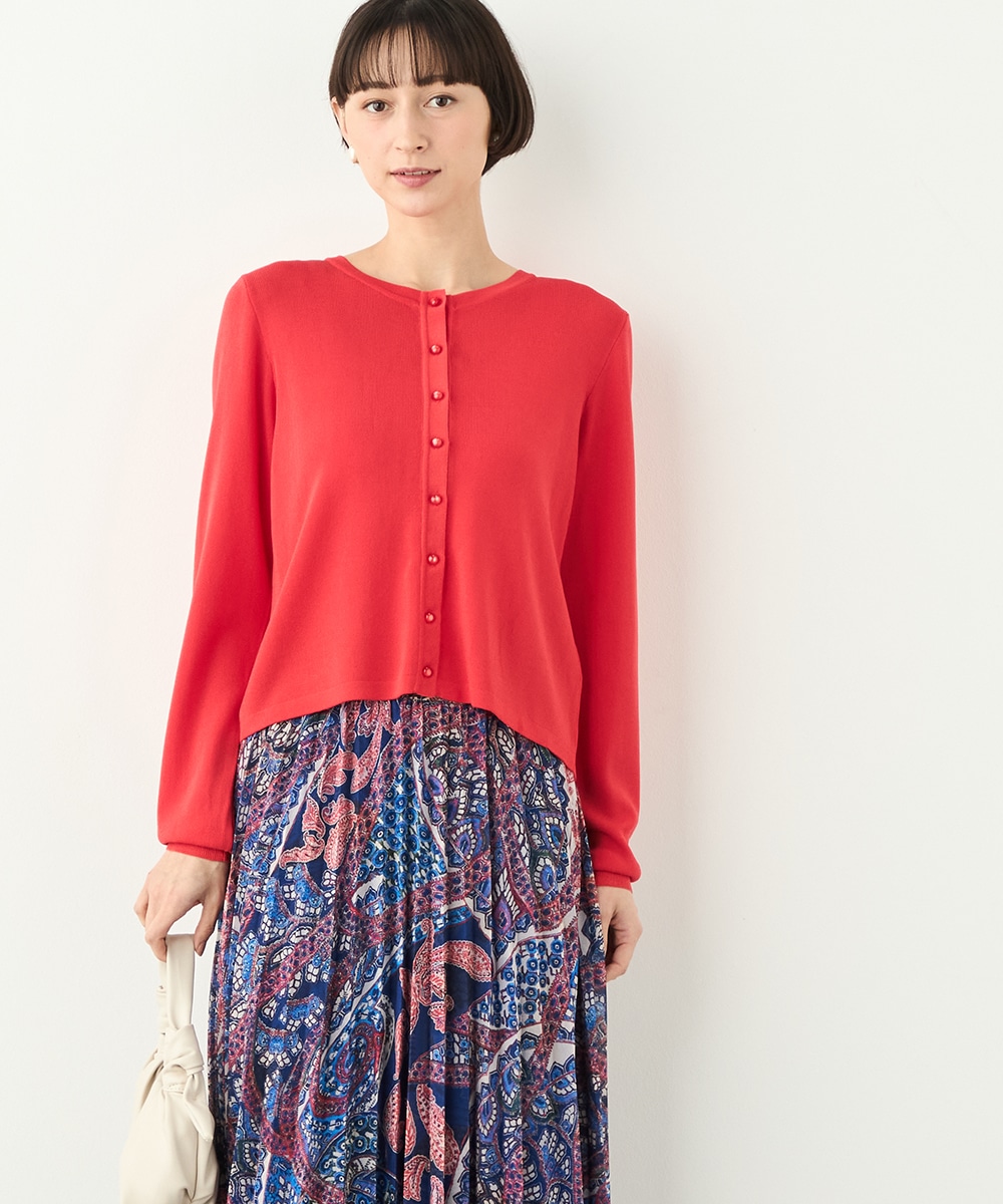  armoire capriceの多ボタンショートカーディガン