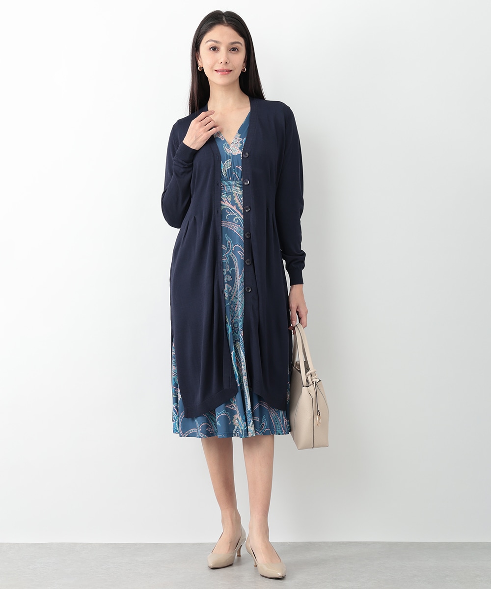  armoire capriceのボタンロングカーディガン