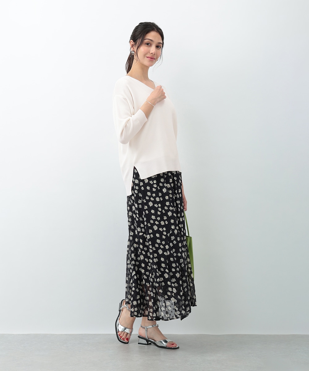 テンセルVネックプルオーバー