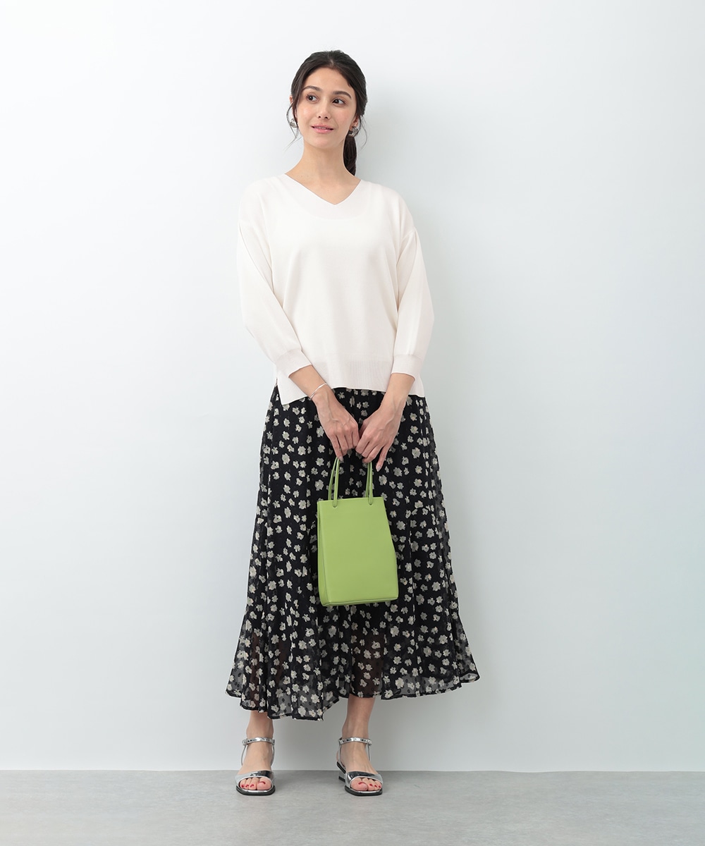 テンセルVネックプルオーバー