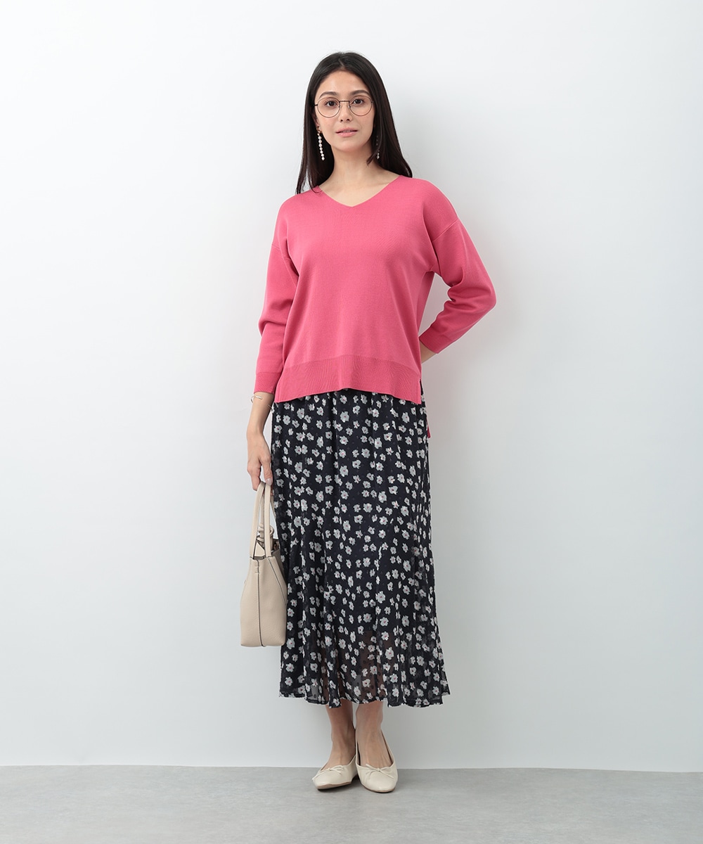 テンセルVネックプルオーバー