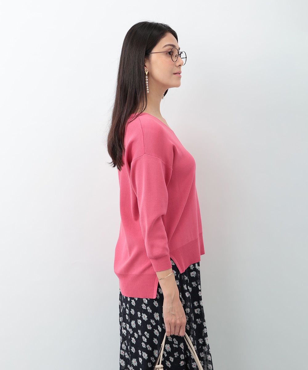 テンセルVネックプルオーバー