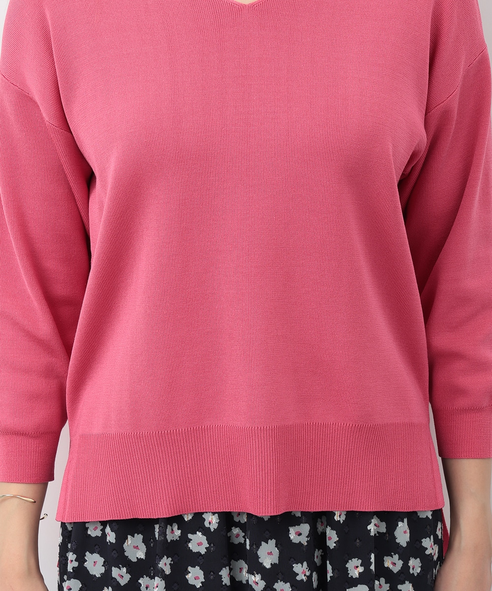 テンセルVネックプルオーバー