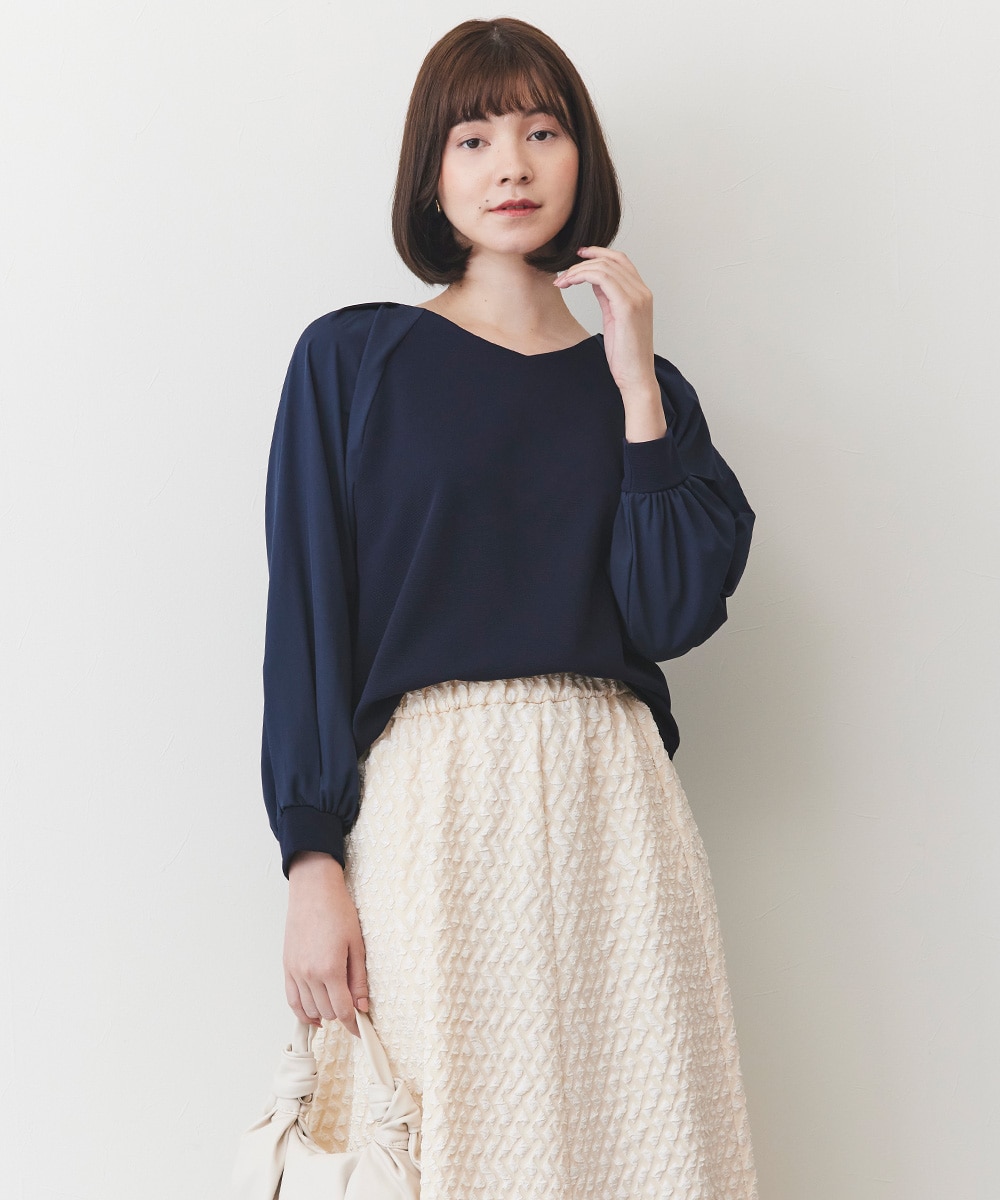  armoire capriceのタック袖TOPS