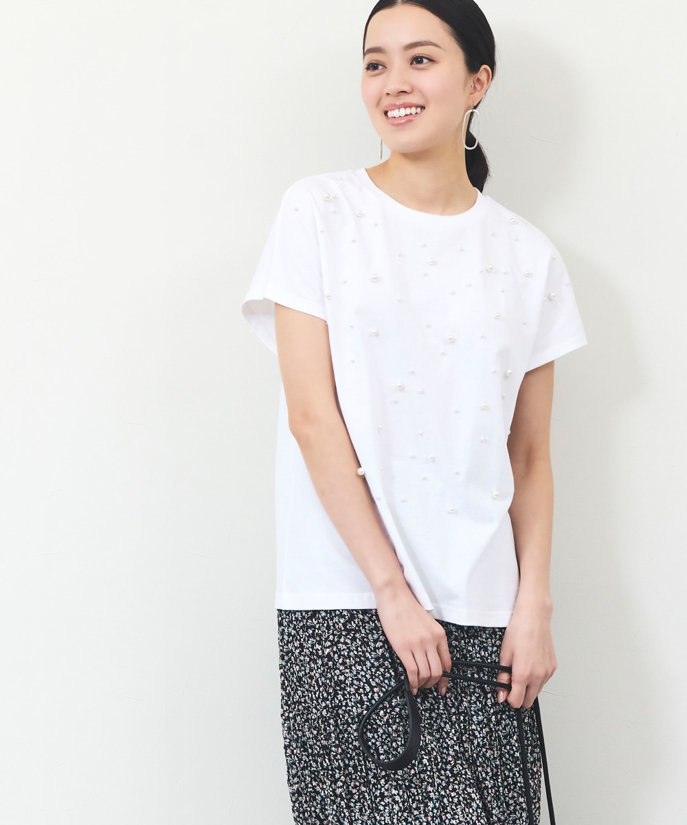 Luxe armoire capriceのパールTシャツ