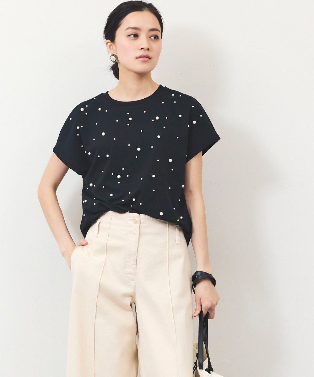 Luxe armoire capriceのパールTシャツ