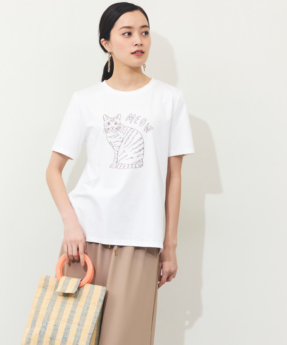 Luxe armoire capriceのキャットTシャツ