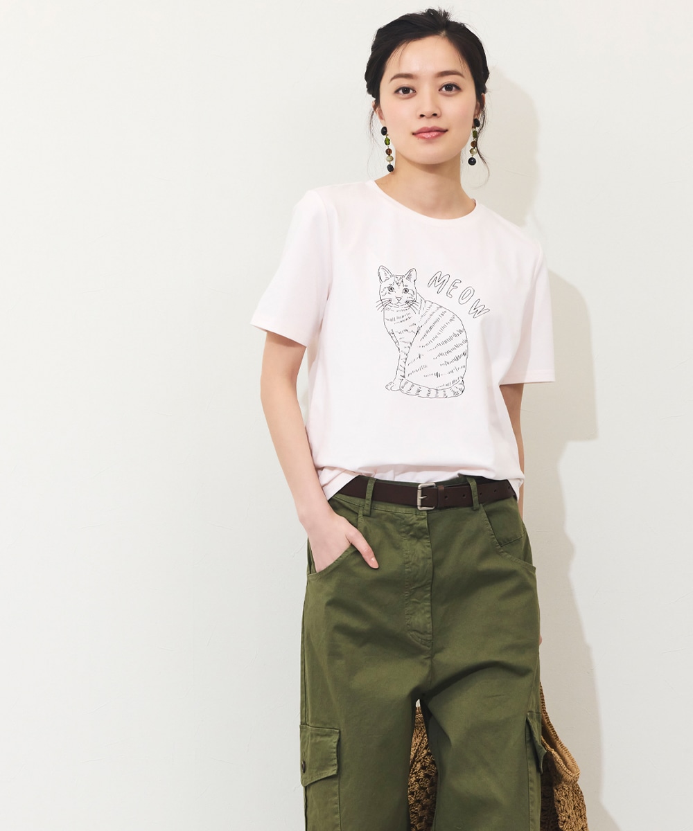 Luxe armoire capriceのキャットTシャツ