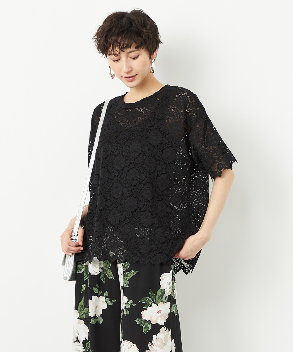  armoire capriceのレースＴシャツ